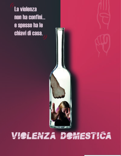 poster per sensibilizzare sulla violenza domestica