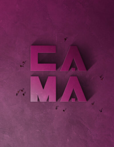 Logo CAMA con studio di luci e ombre