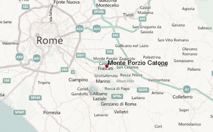 mappa monte porzio catone